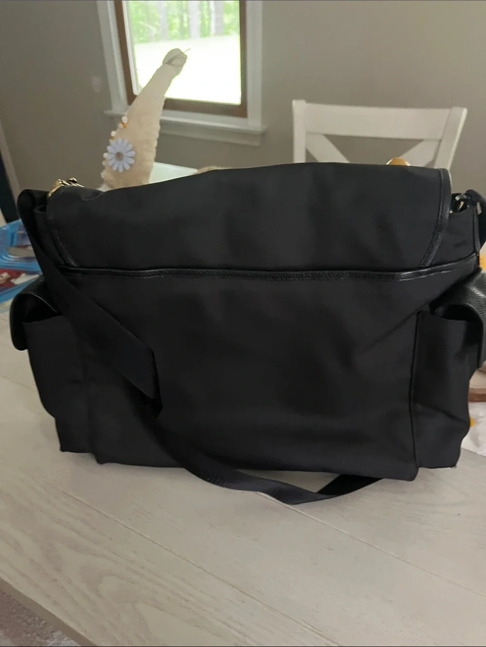 Coach Black Nylon Messenger with Matching Pouches